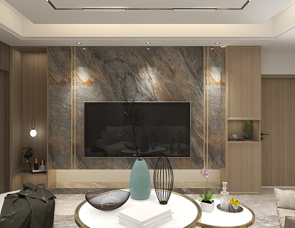米罗湾120平方三室现代简约风格装修案例